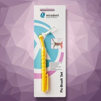 Інтердентальна щітка Pic Brush Set - Yellow, (Miradent) 605630 фото