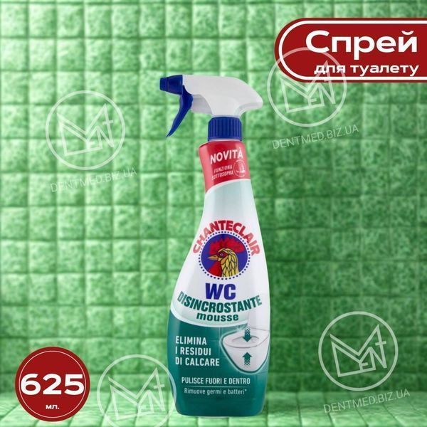 Спрей-піна для очищення унітазу Chante Clair WC Disincrostante з ефектом видалення каменю, 625 мл 🌳 8015194535490 фото