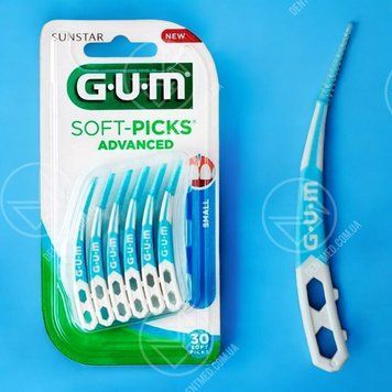 Міжзубні щітки GUM Soft Picks Advanced, 30 штук 649HV30 фото