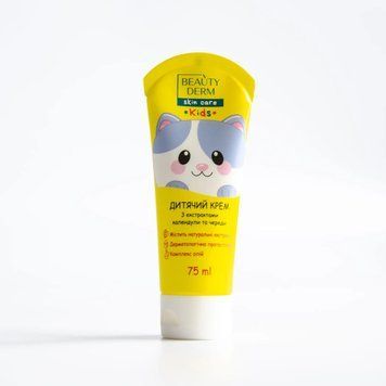 Крем дитячий універсальний з екстрактами календули та череди Beautyderm Kids, 75 мл 4820185224710 фото