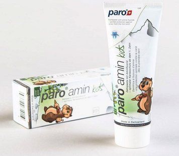 Paro AMIN KIDS дитяча зубна паста на основі амінофториду 75 мл. 7.2667 фото