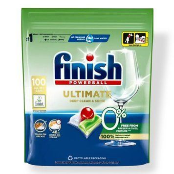 Таблетки для посудомийних машин Finish Ultimate 0%, 100 шт 🍃 014798 фото
